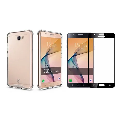 Capinha Antichoque + Vidro 3d Para Samsung Galaxy J7 Prime Foto 1