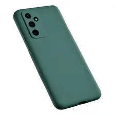 Capinha Capa Case Aveludada Para Samsung M54 Cor Verde Militar Foto mini 1