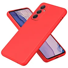 Capinha Capa Case Aveludada Para Samsung M54 Cor Vermelho Foto mini  3