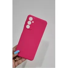 Capinha Capa Case Aveludada Para Samsung M54 Cor Vermelho Foto  mini 1