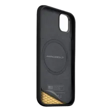 Capinha Capa Case Magbolt Defender Case Para iPhone 14 Plus Com Magsafe Em Couro Genuino E Espuma De Mem贸ria Espacial Anti-impacto - Preto Foto mini 2