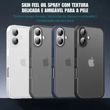 Capinha Case Premium Matte Anti Impacto Para iPhone 16 Plus - Cor Branco Fosco, Anti Impacto Case Foto mini 2