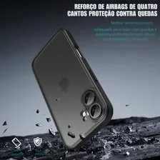 Capinha Case Premium Matte Anti Impacto Para iPhone 16 Plus - Cor Branco Fosco, Anti Impacto Case Foto mini 4