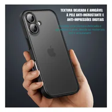 Capinha Case Premium Matte Anti Impacto Para iPhone 16 Plus - Cor Branco Fosco, Anti Impacto Case Foto mini 3