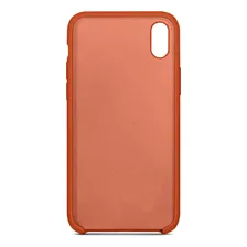 Capinha Case Silicone Aveludado Compatível Com iPhone XR Cor Laranja Foto mini  2