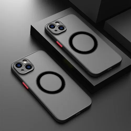 Capinha Preta P/ iPhone Apple Magsafe 14 Pro Max Fosca Foto 1