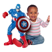 Capitão America Boneco Gigante Vingadores Marvel Articulado Foto mini 3