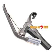Capotraste Abraçadeira Kyser Kg6bca Black Chrome Violão Aço Foto mini 3