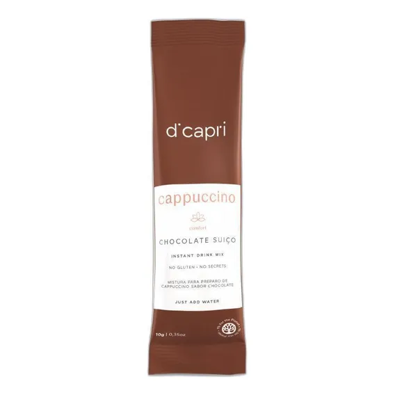 Cappuccino Chocolate Suiço Di Capri Sache 10g - 25 Unidades Foto 1
