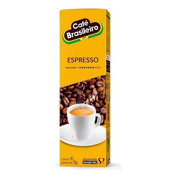 Cápsula Café Espresso Brasileiro 3 Corações - 10 unidades Foto 1