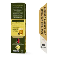 Cápsula de Chá Verde com Limão e Gengibre TRES 3 Corações 10 unid Foto mini 3