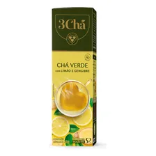 Cápsula de Chá Verde com Limão e Gengibre TRES 3 Corações 10 unid Foto mini 1