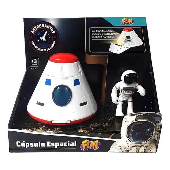 Capsula Espacial Astronautas 20cm Fun Foto 1