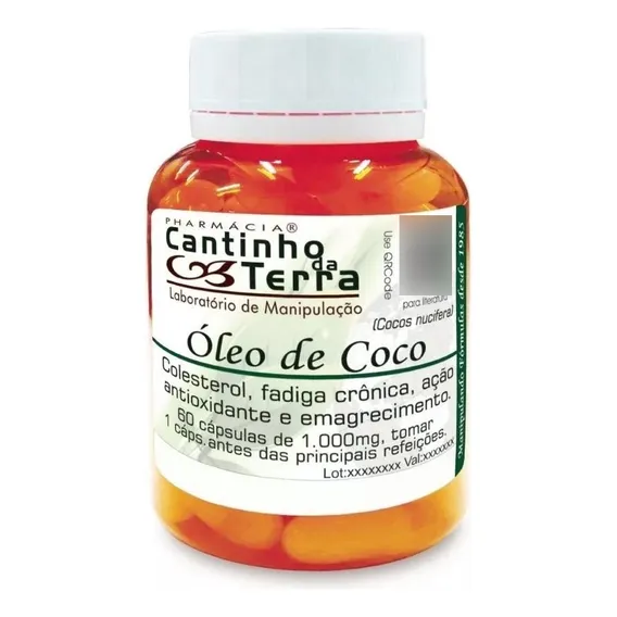 Capsula Óleo De Coco 1g - 60caps Foto 1