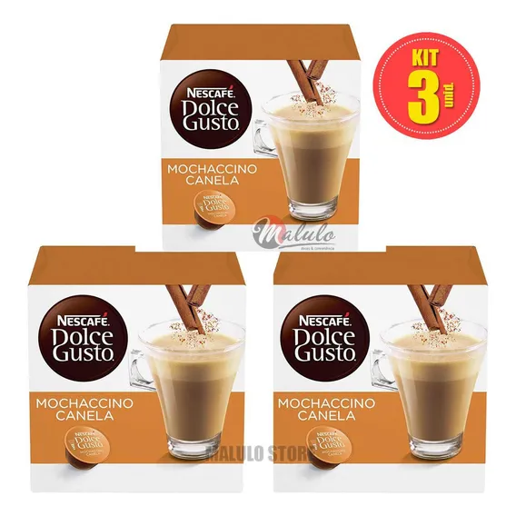 Cápsulas Dolce Gusto Mochaccino Com Canela Kit 3 Caixas Foto 1