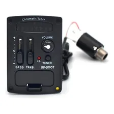 Captador Ativo Uk300t 2 Bandas + Afinador P/ Ukulele Foto mini 1