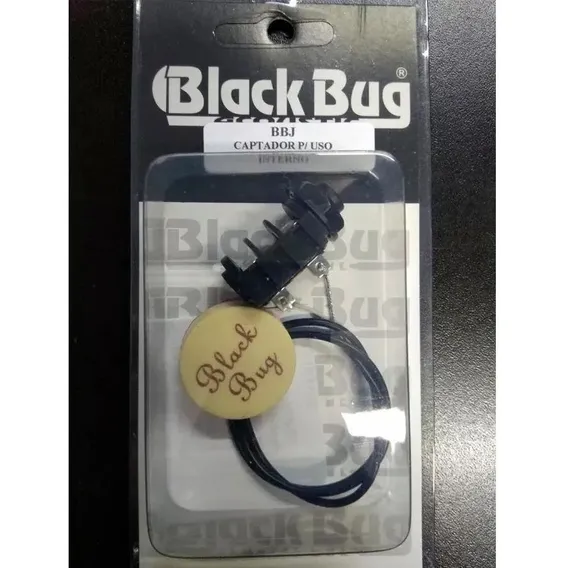 Captador De Contato Cordas Violão Banjo Cavaco Bbj Black Bug Foto 1