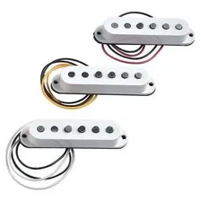 Captador Guitarra Stratocaster Kit 3 Single Branco Foto mini 2