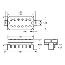 Captador Seymour Duncan 59 Model Braço 4 Condutores Sh-1n Foto mini 3