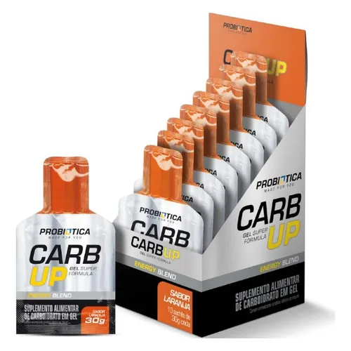 Carb Up Gel Super Formula Laranja 30g Cx 10 Und - Probiotica Foto 1