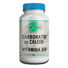 Carbonato De Cálcio 500mg + Viitamina D3 400ui 120 Cápsulas Sabor Natural Foto mini 1