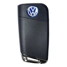 Carcaça Chave Canivete 3 Botões Vw - CompatĂvel Gol, Fox, Polo, Jetta, Voyage G5 + Lâmina E Emblema Foto mini 4