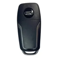 Carcaça Chave Canivete Ford 4 Botões Universal - Fiesta, Ka, Fusion, Ecosport, Inclui Emblema Ford Foto mini 3