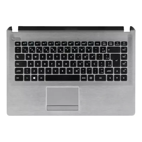 Carcaça Com Teclado Notebook Positivo Stilo Xr3000 Xr3008 Cor Cinza Foto 1