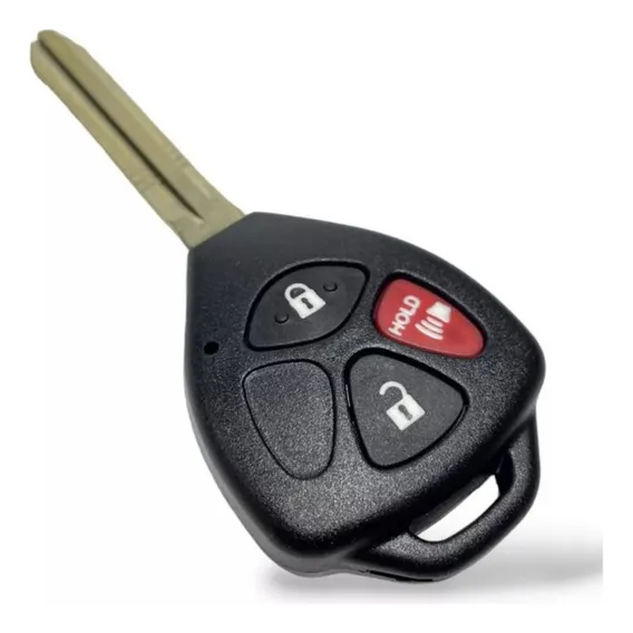 Carcaça Controle Chave Toyota Hilux/sw4 0509, Corolla 2009-2014 - 3 Botões Com Lâmina Virgem Foto 1
