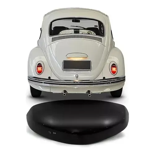 Carcaça Suporte Lanterna Placa Vw Fusca 1971 Á 1996 Nariz Cor Preto Foto 1