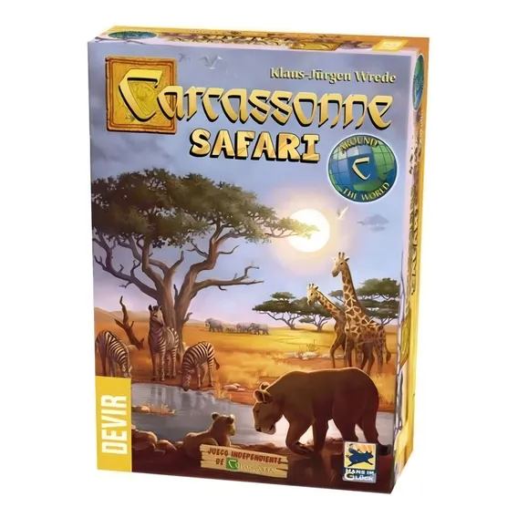 Carcassonne Safari - Board Game - Devir Foto 1