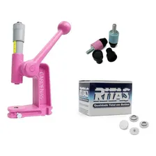 Cardenas 100 Rosa + Matriz 10 + Matriz 12 + Botões Ritas Cor Branco Liso Foto mini 1