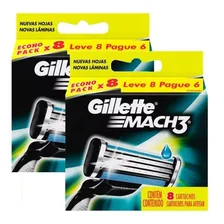 Carga Gillette Mach3 Refil Mach 3 16 Unidades (2 Packs De 8) Foto mini 1