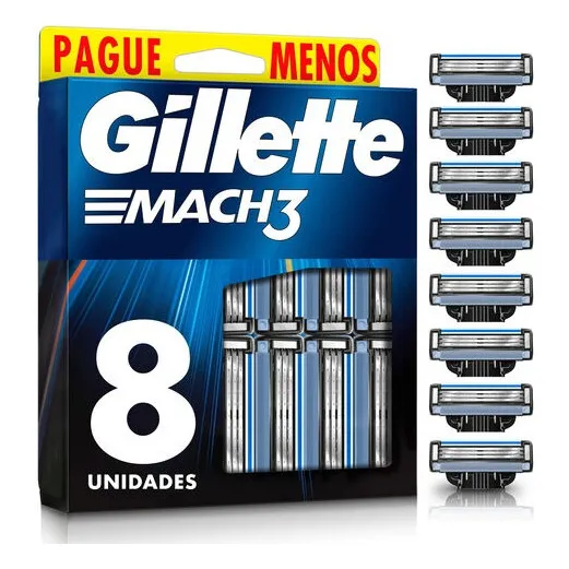 Carga para Aparelho Gillette Mach3 Leve 8 Pague 6 Foto 1