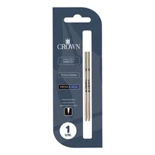 Carga Refil Caneta Crown Ca16005n Mini D1 Esfero Azul/preto Foto  mini 1
