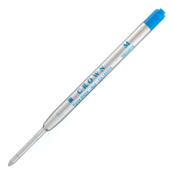 Carga Refil Caneta Crown Tipo Parker Esfero Azul Foto 1