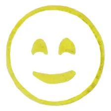 Carimbo Amarelo Emoji Sorriso Foto mini 2