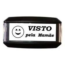 Carimbo Automatico Autoentintado Visto Pela Mamãe 14x38mm Foto mini 1