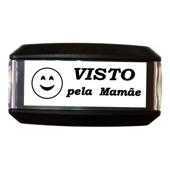 Carimbo Automatico Autoentintado Visto Pela Mamãe 14x38mm Foto 1