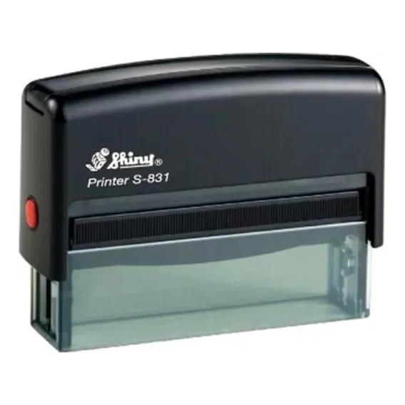 Carimbo Automático Personalizado Com Empresa Logo Shiny S831 Foto 1