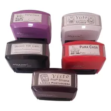 Carimbo Automático Personalizado Tinta Preto Foto mini 3