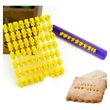 Carimbo Mini Marcador Numero Letra Pasta Americana Biscoito Foto mini 1