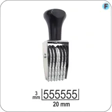 Carimbo Numerador 4mm 6 Dígitos Estr. 5406 Foto mini 1