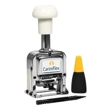 Carimbo Numerador Automatico Sequencial 6 Digitos-carimflex Tinta Preto Foto  mini 1