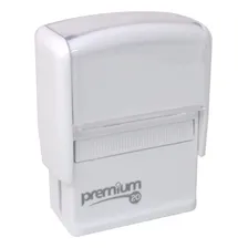 Carimbo Premium 20 tinta preto exterior branco Foto mini  3