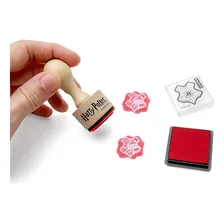 Carimbo Selo Carta Hogwarts Harry Potter Exterior Vermelho Foto mini 2