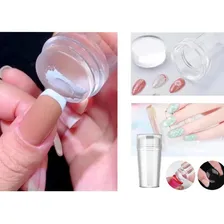Carimbo Silicone Transparente Ideal Para Unhas Foto mini 1
