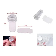 Carimbo Silicone Transparente Ideal Para Unhas Foto mini 4