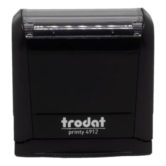 Carimbo Trodat Printy 4912 Tinta Preto Exterior Preto Foto 1