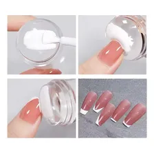 Carimbo Unha Francesinha Silicone Transparente Nail Foto mini 4
